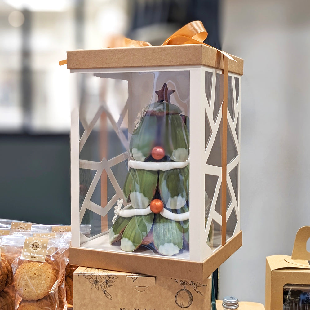 Sapin de Noël 20 madeleines pâtissières dans sa boite
